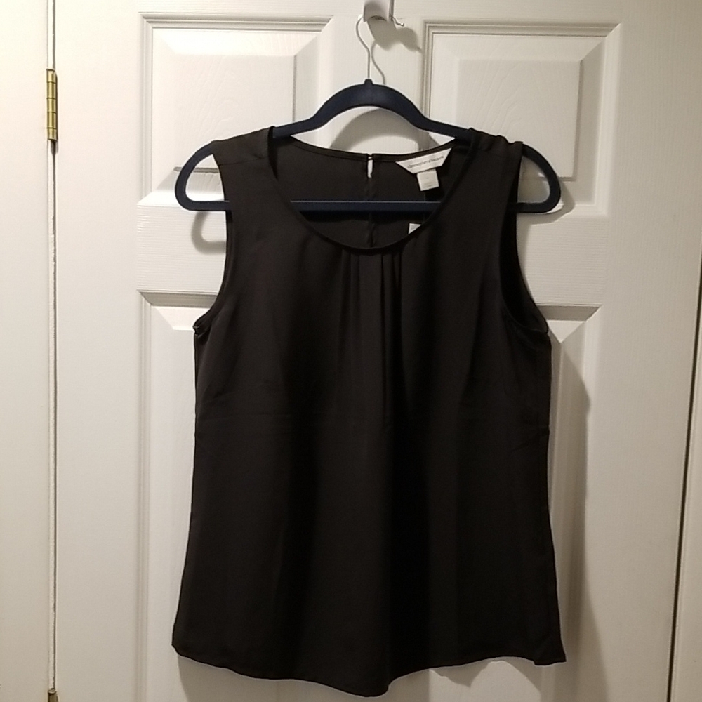 Christopher & Banks Dark Gray Sleeveless Blouse Size Medium